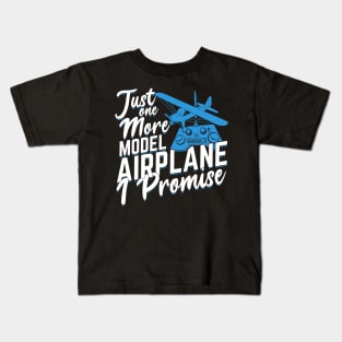 Funny Model Airplane RC Plane Pilot Gift Kids T-Shirt